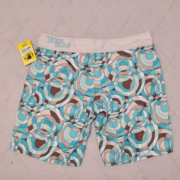 Body Glove Board Shorts Juniors SZ 7 Geometric Activewear Swimming Surfing - Picture 3 of 6
